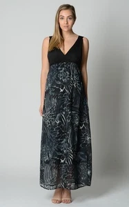 Crossroads Ladies Floral Maxi Dress XS Small Medium Large Colour Black Floral - Picture 1 of 5