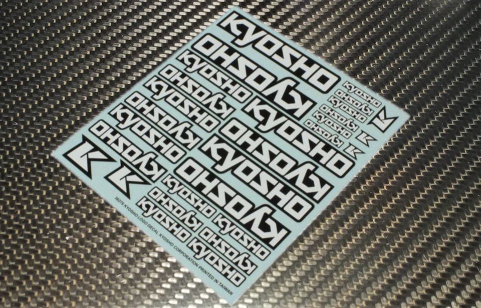 Kyosho Logo Dekorbogen Aufkleber 210mm x 235mm  Ersatzteilnummer 36276 - Bild 1 von 1