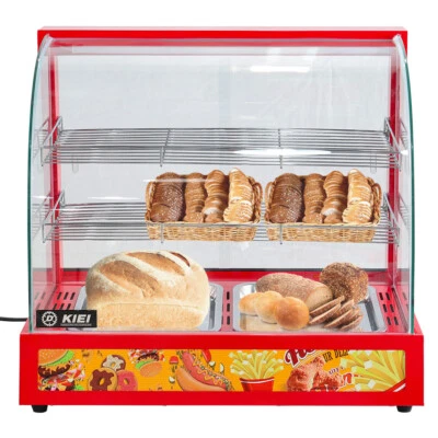 Electric Countertop Hot Food Display Showcase Warm Cabinet Fresh Storage Heated - Image 1 of 4