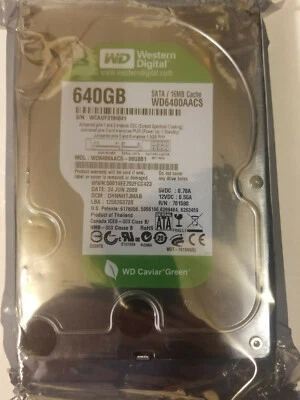WD WD6400AACS-00G8B1 640GB SATA 3.5" HD DCM: DHNNHTJMAB WD6400AACS - Image 1 of 2