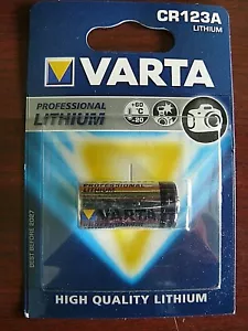 Batterie Varta 6205 CR123A / CR17345 123 / DL123A (x1) Batteria Pila LITIO - Foto 1 di 1