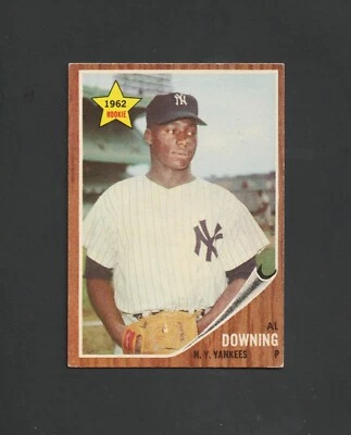 1962 Topps  Al Downing RC #219 ~~ NY Yankees ~~ Sharp Card - Image 1 of 2