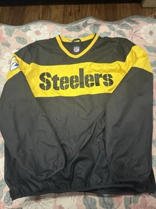 Men's G-111 by Carl Banks Pittsburgh Steelers Pull over Windbreaker NFL Size XL - Picture 1 of 6