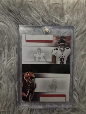 2021 Panini Contenders Jammar Chase Kyle Pitts No Letter Misprint Super Rare!! - Image 1 of 3