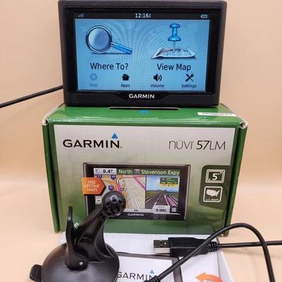 Garmin Nuvi 57LM 5" Touchscreen GPS Navigation System + Box  - Image 1 of 4