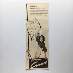 1961 Gossard Corselet Korselett Mieder Werbeanzeige Werbung Reklame Advertising - Picture 1 of 1