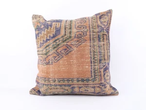 Turkish Kilim Pillow Cover Cushion Throw Vintage Indian Sofa Decor 16" - Picture 1 of 8