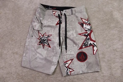 Volcom Board Shorts Mens 34 Bruce Irons Y2K Embroidered - Image 1 of 4