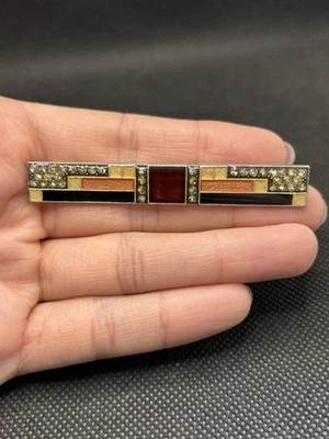 Ancienne Broche PIERRE BEX Résine - Photo 1/4