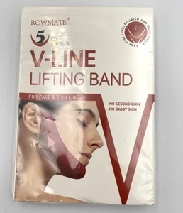 V Line Mask Neck Face Lift Lifting Chin Patch Double Chin Reducer 5 pk Face Sag - Picture 1 of 2