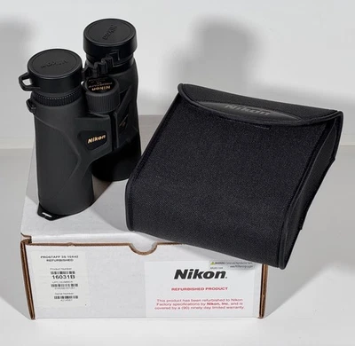 Восстановленный черный бинокль NIKON PROSTAFF 3S 10x42 противотуманный/водонепроницаемый — новый - Изображение 1 из 4