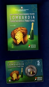 ITALIA 2022 € 5,00 COIN CARD LOMBARDIA - Picture 1 of 1