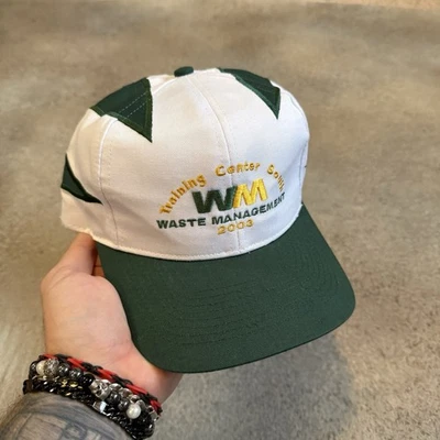 Vintage Y2K Waste Management Bear Claw Strap Back Hat Cap 2003 Training Retro - Image 1 of 4