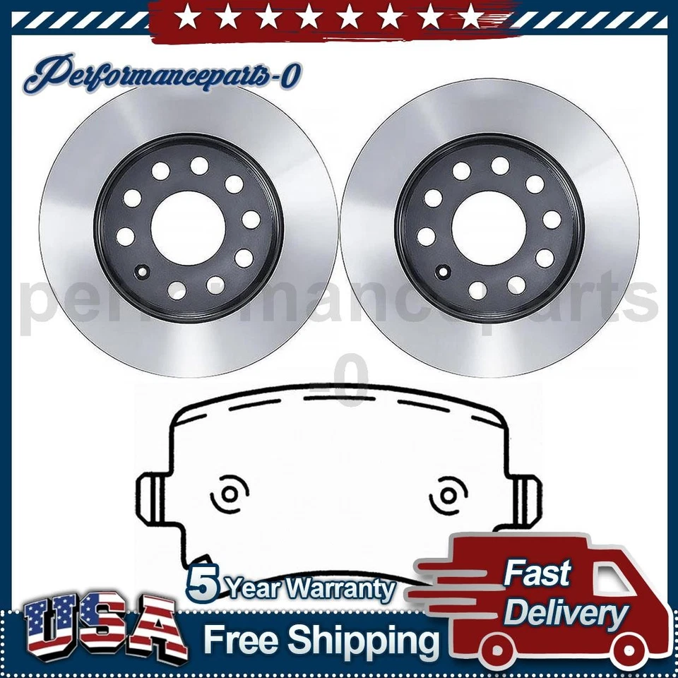 Juego de pastillas de freno de disco trasero rotor de freno de disco para Volkswagen GTI 2015-2016 Foto 1 de 4