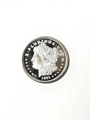 Barra de plata fina Morgan 1893-S de 1 gramo .999 🆕 Foto 1 de 4