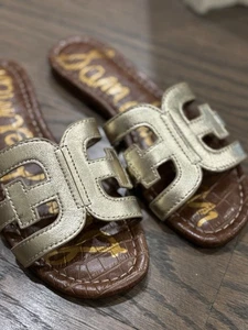 Sam Edelman sandals Girls Size 2 Gold - Picture 1 of 5