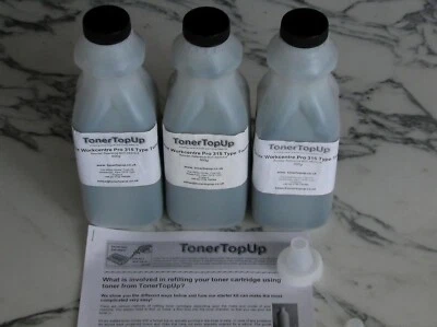 Three Bottles of Toner Refill for WorkCentre Pro 315 320 106R00280 113R00489 - Image 1 of 2
