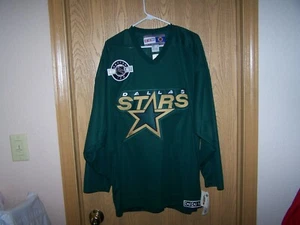 Dallas Stars Hockey CCM Green Center Ice NHL Jersey XL MEN NEW - Picture 1 of 6