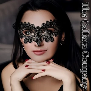 27K+ Sold CALLISTA CO MASQUERADE MASK SEXY BLACK EMBROIDERED LACE FOR WOMEN (OS) - Picture 1 of 7