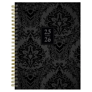 July 2025 - June 2026 Black Velvet Medium Weekly Monthly Planner - Picture 1 of 7