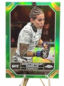 2024 Topps Chrome UFC UFC GREEN REFRACTOR MONTSERRAT CONEJO RC /99 - Picture 1 of 2