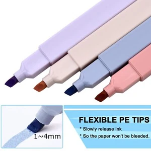 12 Packungen Ästhetische Textmarker, verschiedene Farben No Bleed Bibel Textmarker Stift - Bild 1 von 4