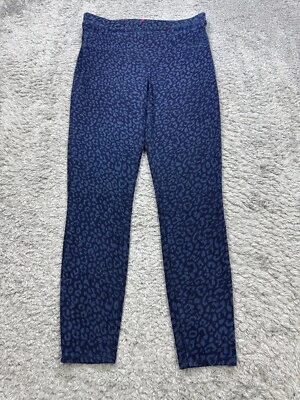 Spanx Jean-Ish Ankle Leggings Women Medium Leopard Pull On Shapewear Denim Pants - Image 1 of 4