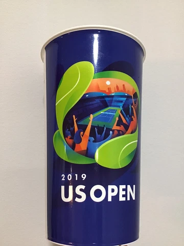 US Open Tennis 2019 New York Plastic Event Cup large Tumbler Cup 32oz Cover