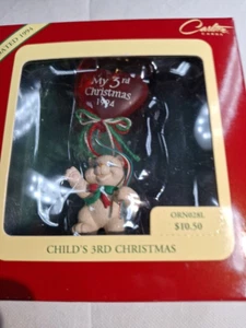 Carlton Cards Child's Third Christmas 1994 Bear Balloon Christmas Ornament DV115 - Picture 1 of 6