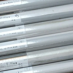 4 Rolls Blue Pink Metallic Wallpaper Storm Sunset Stripe Lines Feature Wall - Picture 1 of 4