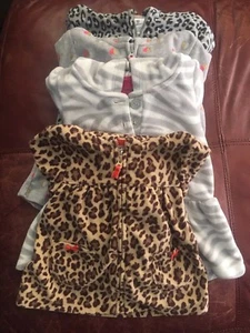 Carters Kleinkind Mädchen Einteiler Fleece Kapuzenjacke Größe 12 Monate Paket - Bild 1 von 6