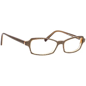 Jean Lafont Eyeglasses Marilou 507 Brown/Gold Pattern Frame France 53[]14 138 - Bild 1 von 6