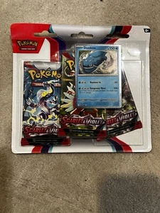 Pokemon TCG Scarlatto e Viola SV01 Confezione da 3 Blister - Dondozo - SIGILLATO - Foto 1 di 2