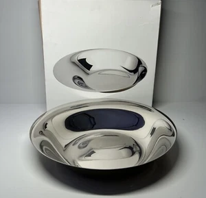 Norman Foster Stelton Foster Bowl 14” Mirror Finish With Box Mint Condition. - Picture 1 of 14