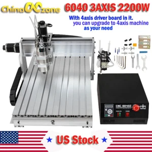 Router USB CNC 6040 2200W 3 ejes Mach3 grabado corte perforación hágalo usted mismo EE. UU. - Imagen 1 de 11