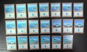 MTG 20X JAPANESE PORTAL SECOND AGE ISLAND MAGIC THE GATHERING BASIC LAND COMMON - Picture 1 of 6