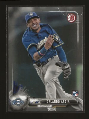 Bowman Orlando Arcia Milwaukee Brewers RC 2017 (#41) Foto 1 de 2
