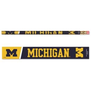 Michigan Wolverines Pencil - 6-pack - Picture 1 of 1