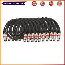 10pcs Stage Cable 5.9ft 3 Pin DMX Cables XLR Connector Wire Cord for Stage Light