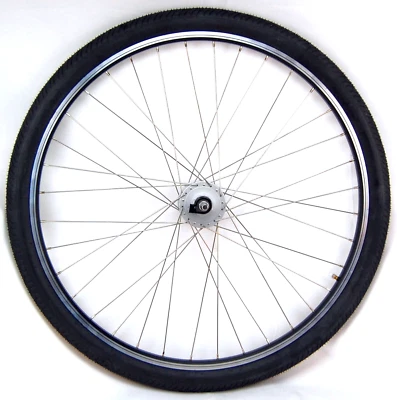 28 Zoll Komplett Vorderrad Nabendynamo +  Hohlkammerfelge mit Reifen 28 x 1,75 - Bild 1 von 4