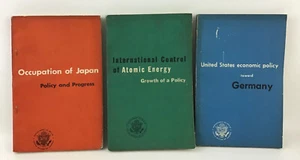 Historical Department of State Book Lot of 3 German, Japan, Atomic Energy 1940s - Picture 1 of 7