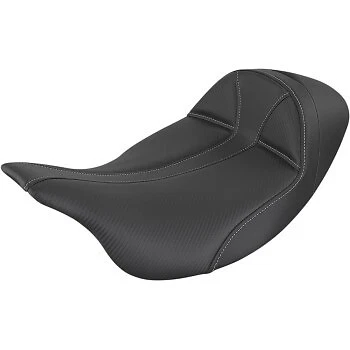 Saddlemen Extended Reach Dominator Solo Seat w/ Gray Stitch for Touring 08-23 - Image 1 of 1