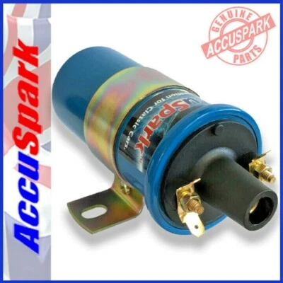 AccuSpark Blue 1.5 ohms 12v Ballast Sports Ignition Coil Replaces Lucas DLB110 - Image 1 of 4