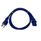 4' Blue Power Cord For Akai Mpc1000 Mpc4000 Mpc2000 Mpc2000xl