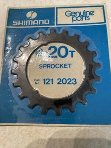 vintage NOS Shimano freewheel sprocket 20T #121-2023 black finish - Picture 1 of 1