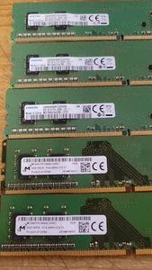 SAMSUNG/MICRON 4GB DDR4 PC4-2666 RAM STICKS **LOT OF 5** - Picture 1 of 2