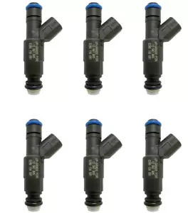 SET of 6 Brand New Mercruiser V6 Fuel Injectors, 885176, 0280156081, MAR102-6N - Picture 1 of 3