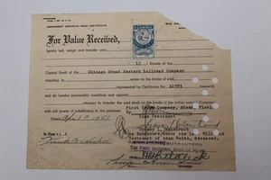 1941 CHICAGO GREAT WESTERN RAILROAD COMPANY FIRST NATIONAL BANK OF MIAMI - Picture 1 of 3