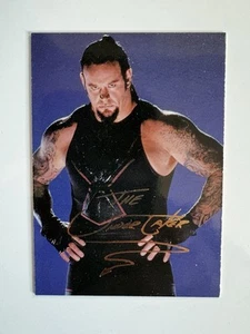 1999 Wwe Wwf Smackdown 22kt Gold Undertaker Signature Card Rare - Picture 1 of 2
