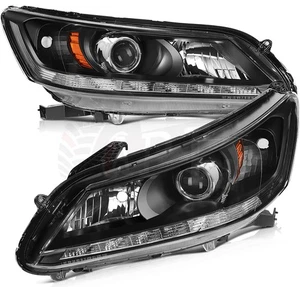 Headlamps Assembly For 2013-2015 Honda Accord Sedan Light Left+Right Headlights - Bild 1 von 14